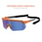 Ergodyne AEGIR-MI, Safety Glasses, Blue Mirror Lens, Orange Frame, Half-Frame AEGIR-MI - alternate 2